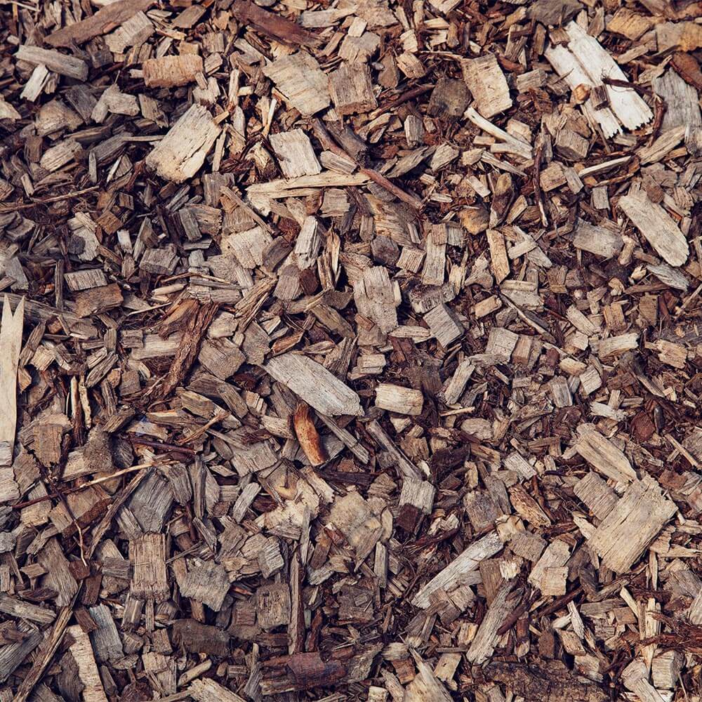 Thousands of wood chips on the floor